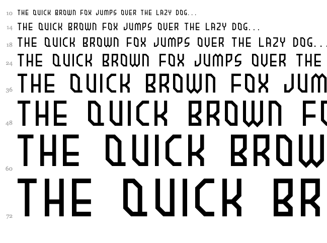 Brownie font waterfall